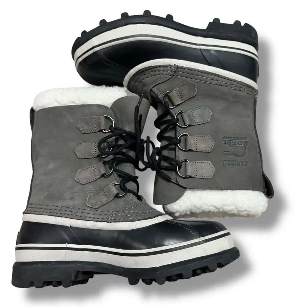 SOREL Caribou Boots 6 Waterproof Insulated Snow Winter Cabin Core Outdoor